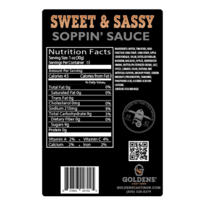Goldens' Sweet & Sassy Soppin' Sauce