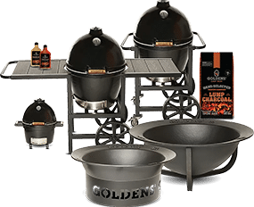 Kamado Grills, Goldens' Cast Iron, Top Quality