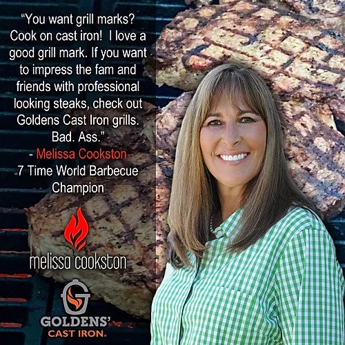 World BBQ Champ Melissa Cookston reviews Goldens' Cast Iron!