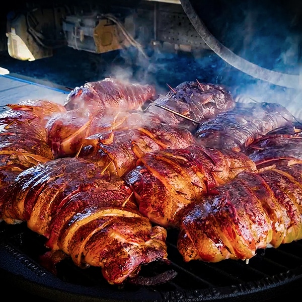 BACON WRAPPED APPLE SMOKED TURKEY LOIN