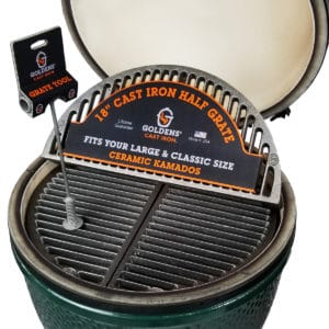 Goldens' Cast Iron 18" Grates for Big Green Egg and Kamado Joe