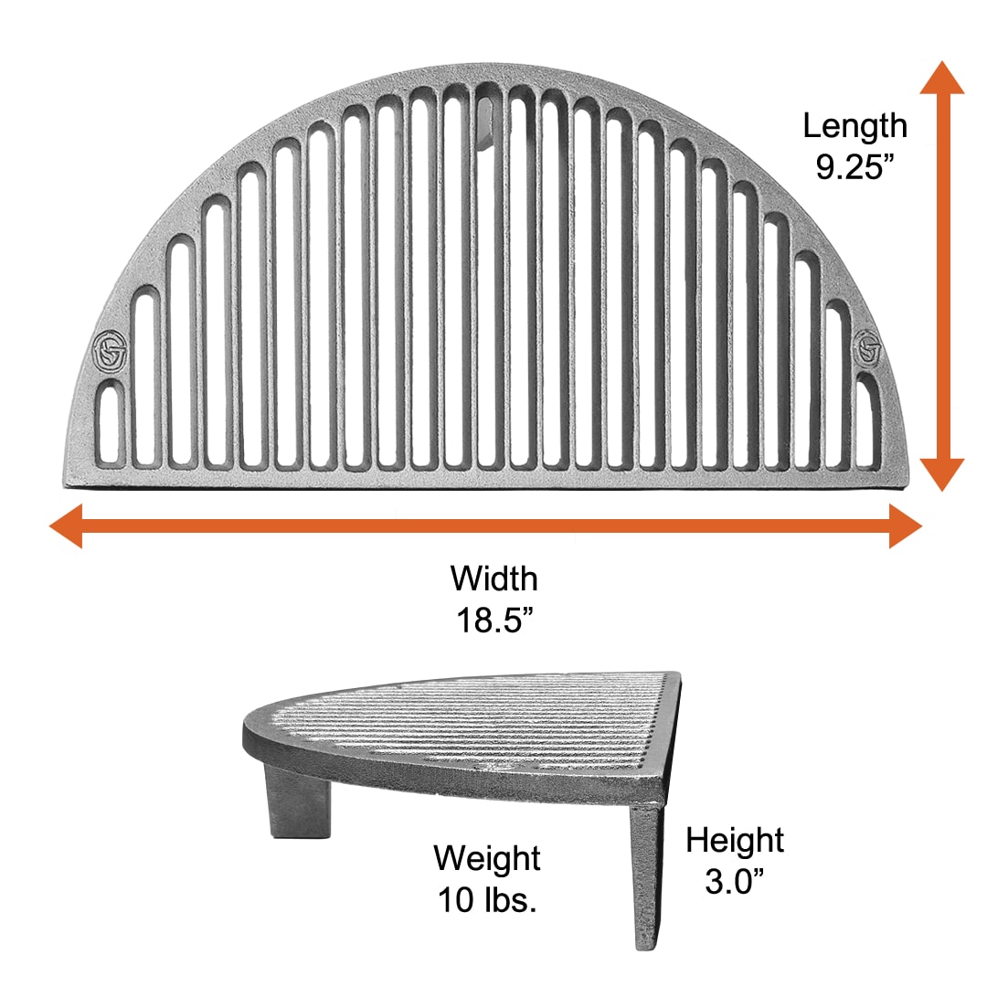 Goldens' Cast Iron 18" Grates for Big Green Egg and Kamado Joe