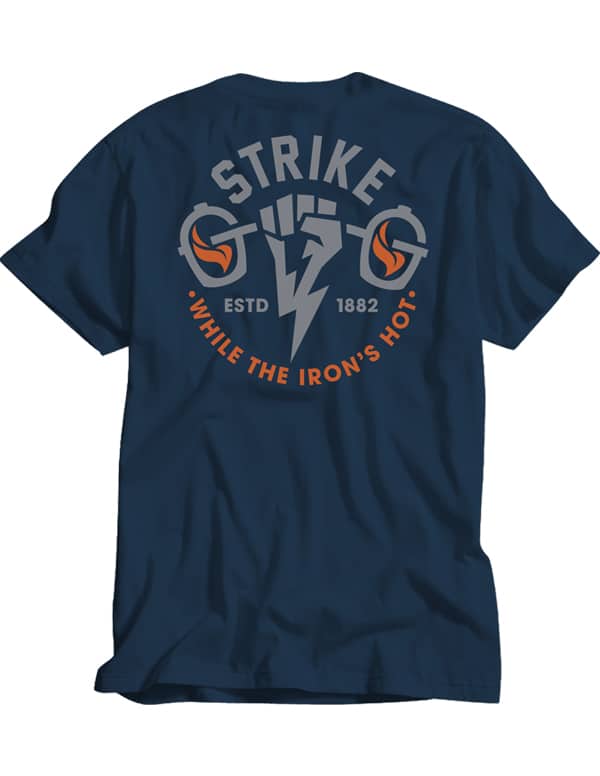 Goldens' Cast Iron Strike Tee Blue