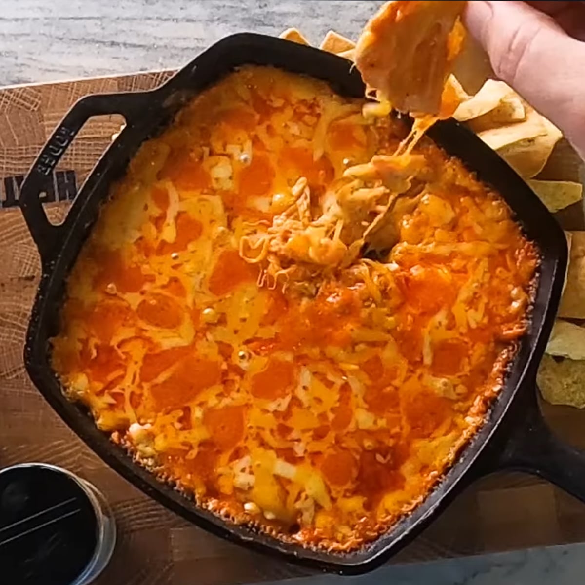 Smoked Buffalo Chicken Dip