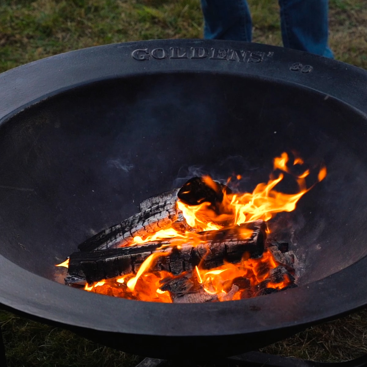 Chill out! Fire Pit Season Goldens' Cast Iron Made in USA!