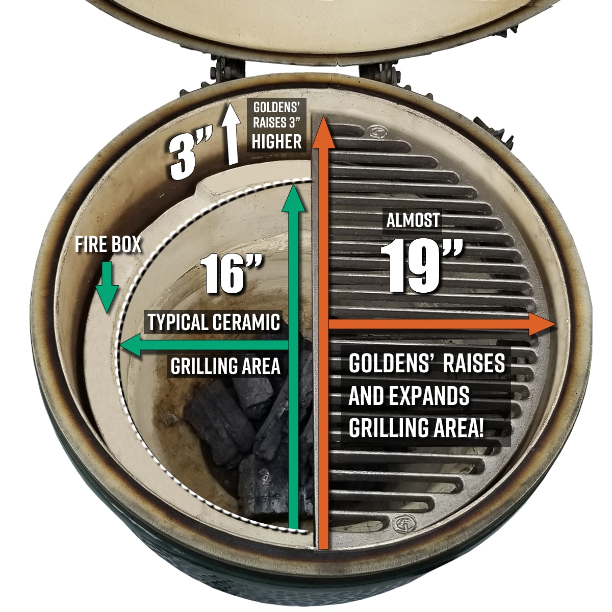 Cast Iron Cooking Grid - Big Green Egg