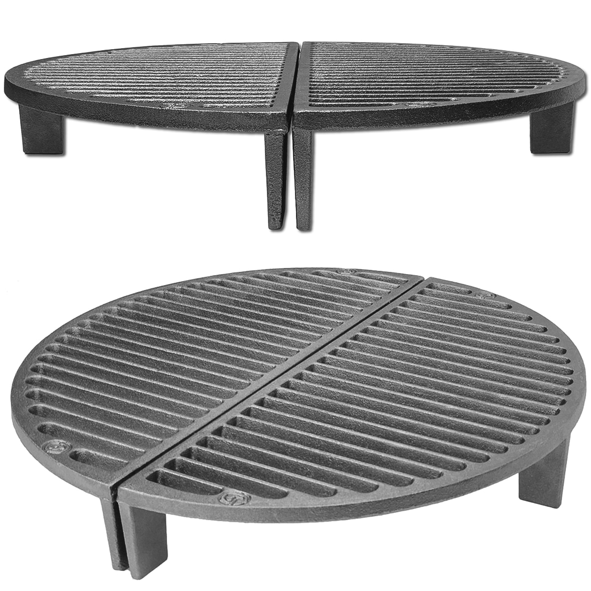 18" Cast Iron Half Grate for Ceramic Cookers