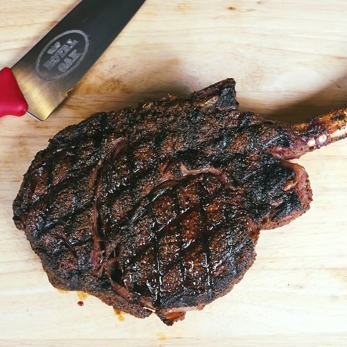 Wagyu Tomahawk Ribeye | Goldens' Cast Iron Cooker | Heath Riles BBQ