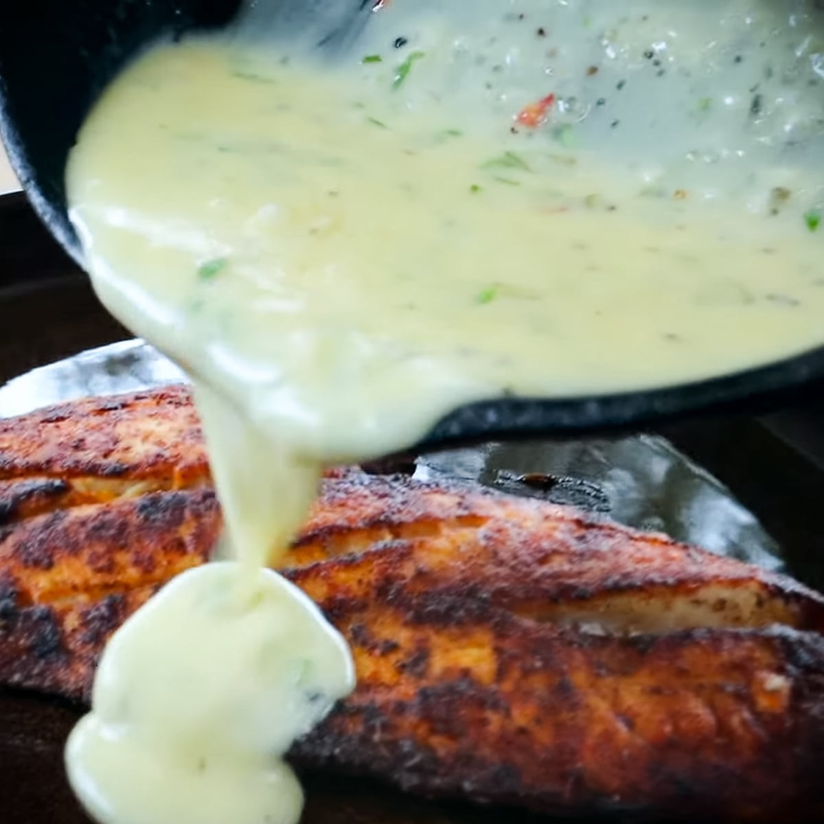 Blackened Red Snapper Recipe Goldens' Cast Iron View to a Grill