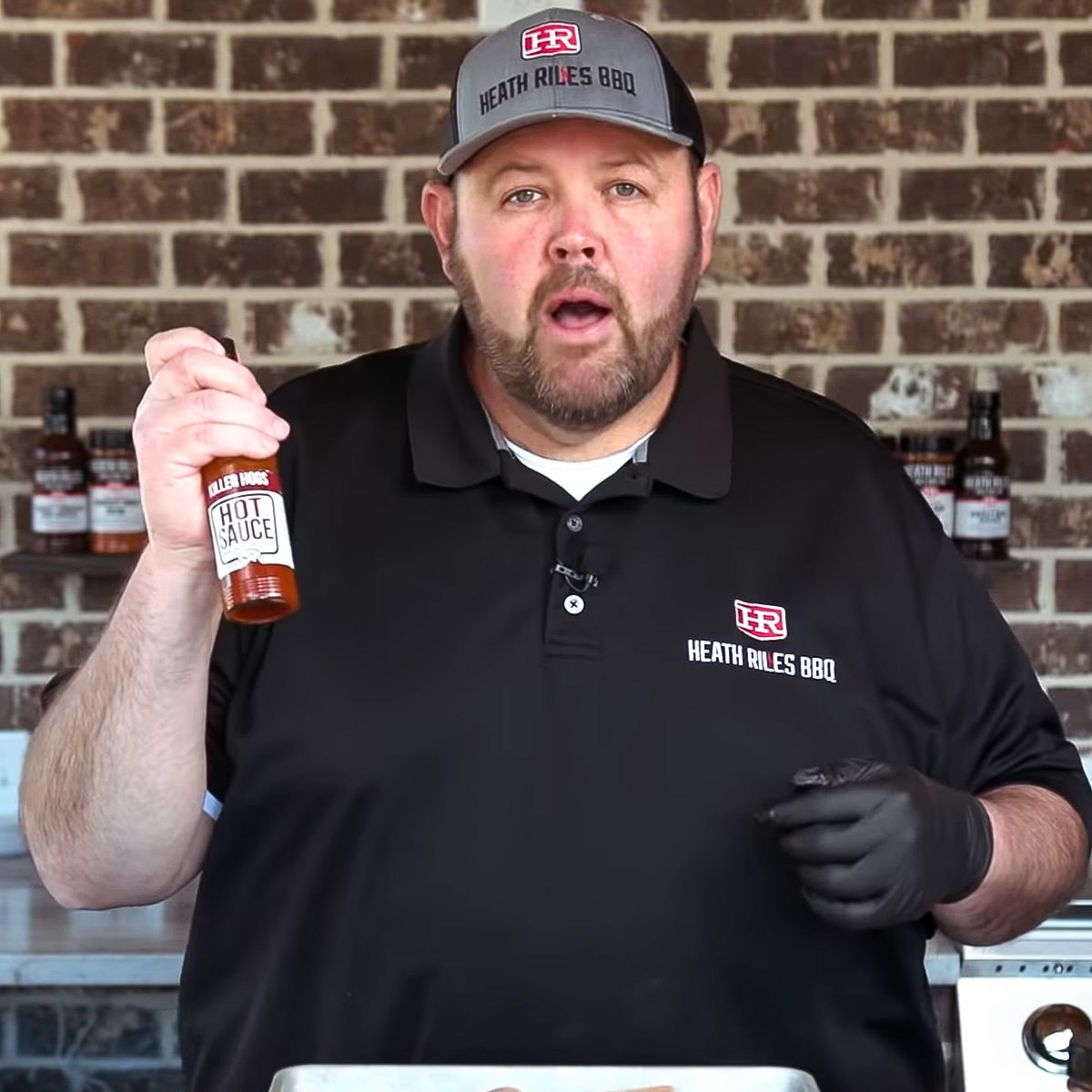 Spicy Cajun Chicken Sandwich Goldens' Cast Iron Heath Riles BBQ