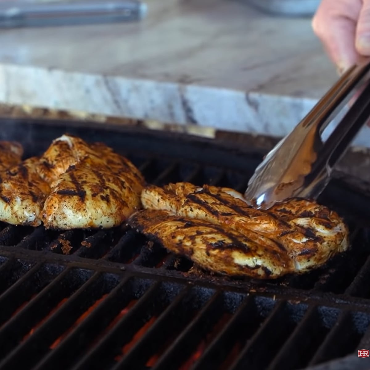 Spicy Cajun Chicken Sandwich Goldens' Cast Iron Heath Riles BBQ