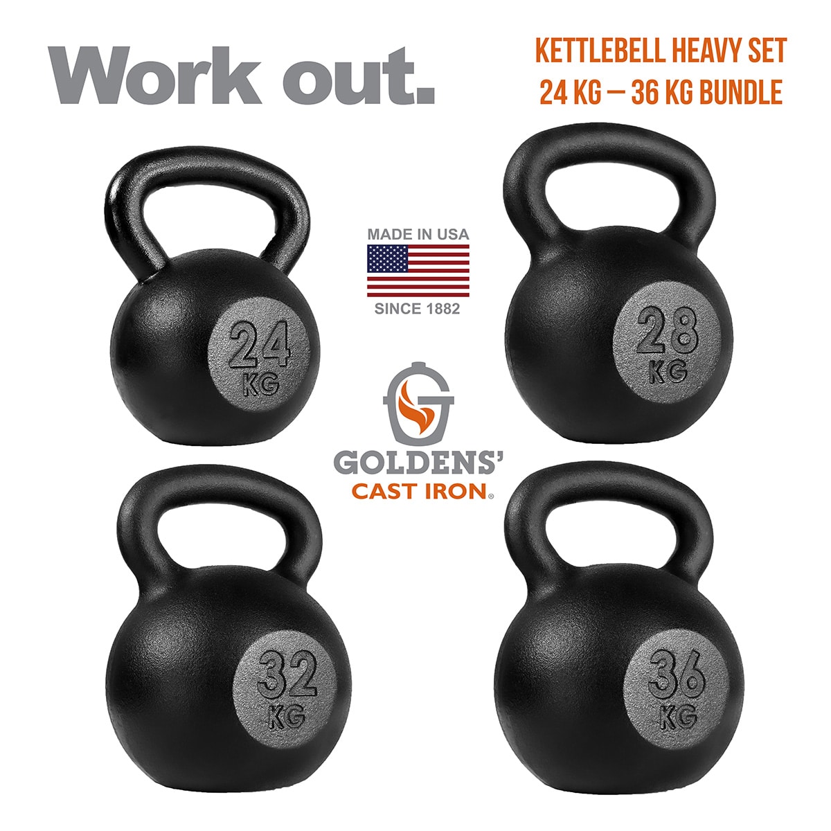 Kettlebell Full Set Bundle 24k-36kg