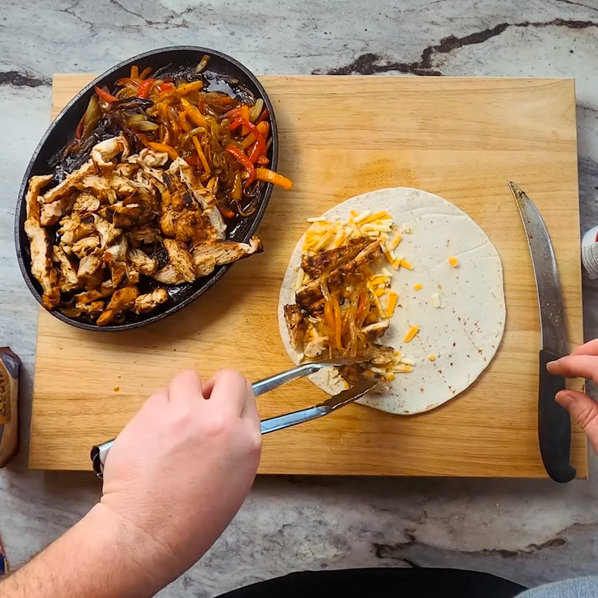 Cheesy Chicken Quesadillas Goldens' Cast Iron Heath Riles BBQ