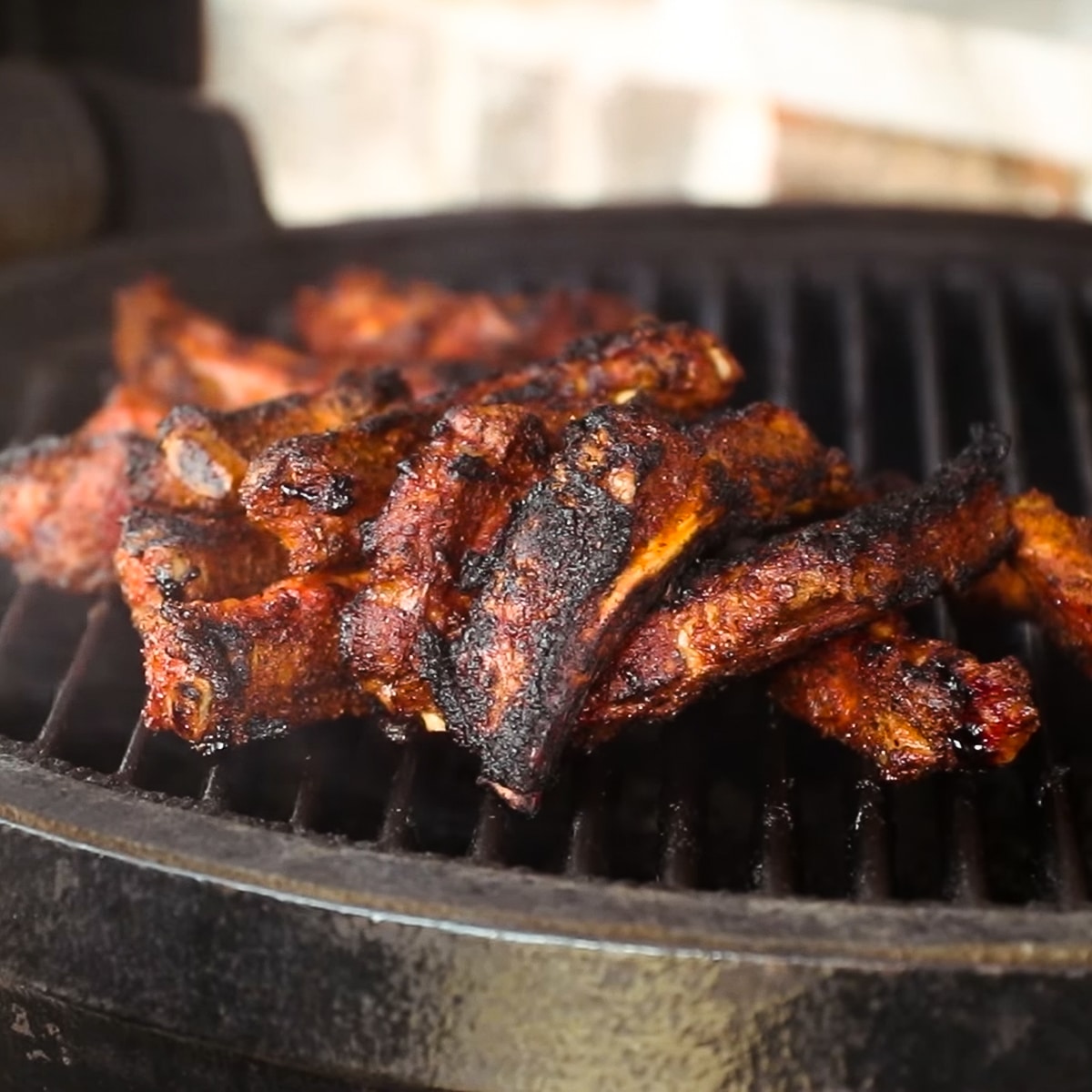 Hot Cherry Buffalo Ribs on the Goldens' Cast Iron | Heath Riles BBQ