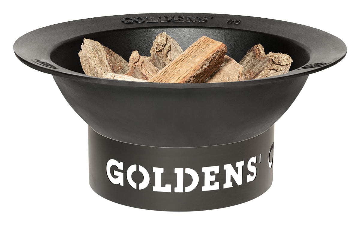 30 Gallon Wood Fire Pit w/Low Profile Laser Stand – Bundle