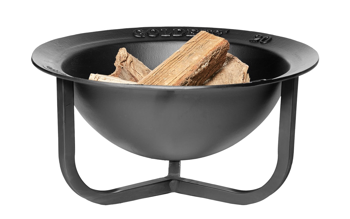 Goldens' Cast Iron 20 Gallon Fire Pit with Steel Tri Stand