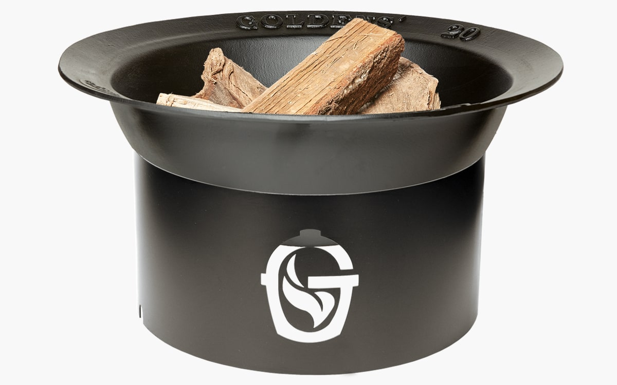 Goldens' Cast Iron 20 Gallon Fire Pit with High Profile Laser Stand