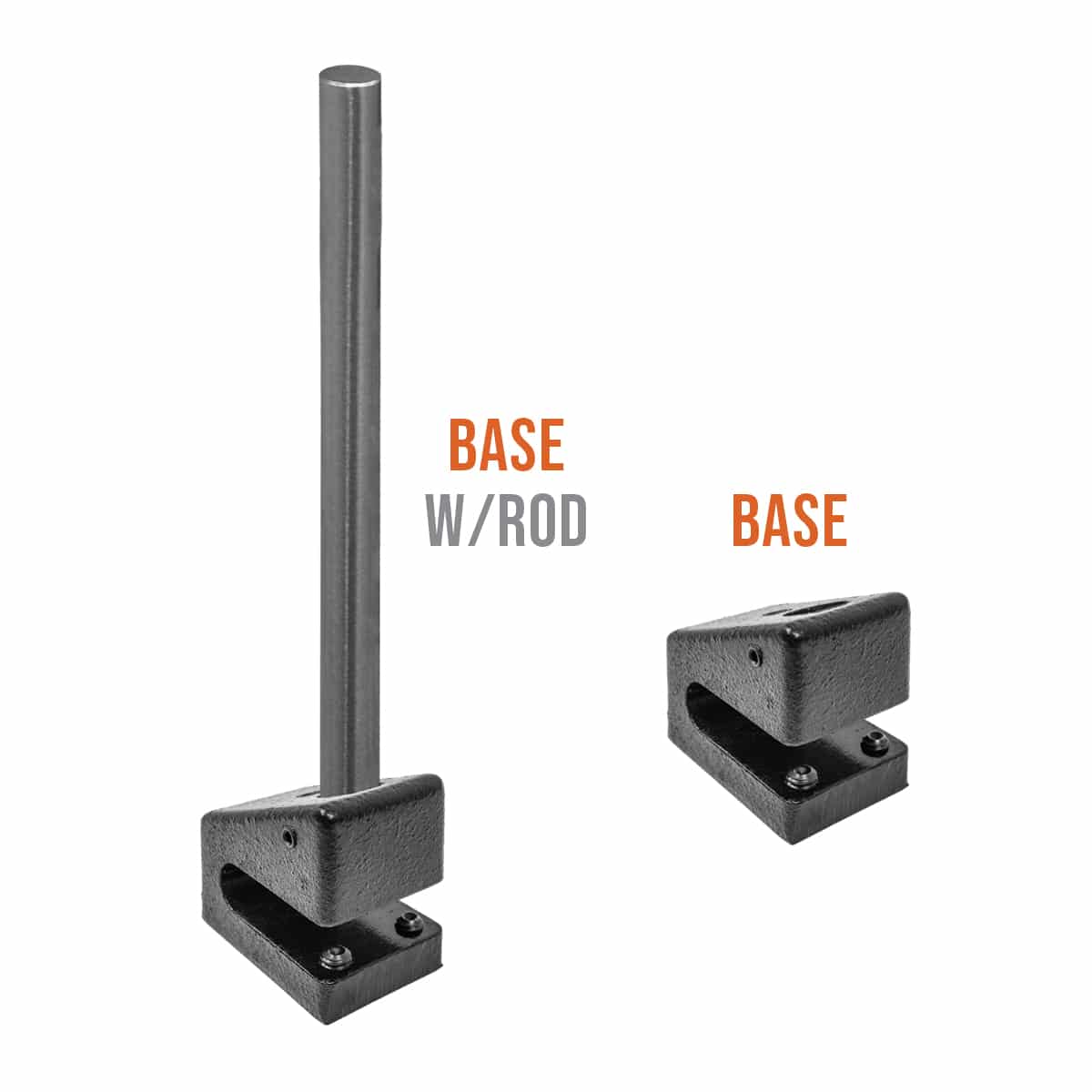 Solid cast iron cooking system base and rod that exclusively works with our 20 and 30 gallon Goldens' Cast Iron fire pits only. The foundation of our cooking system.