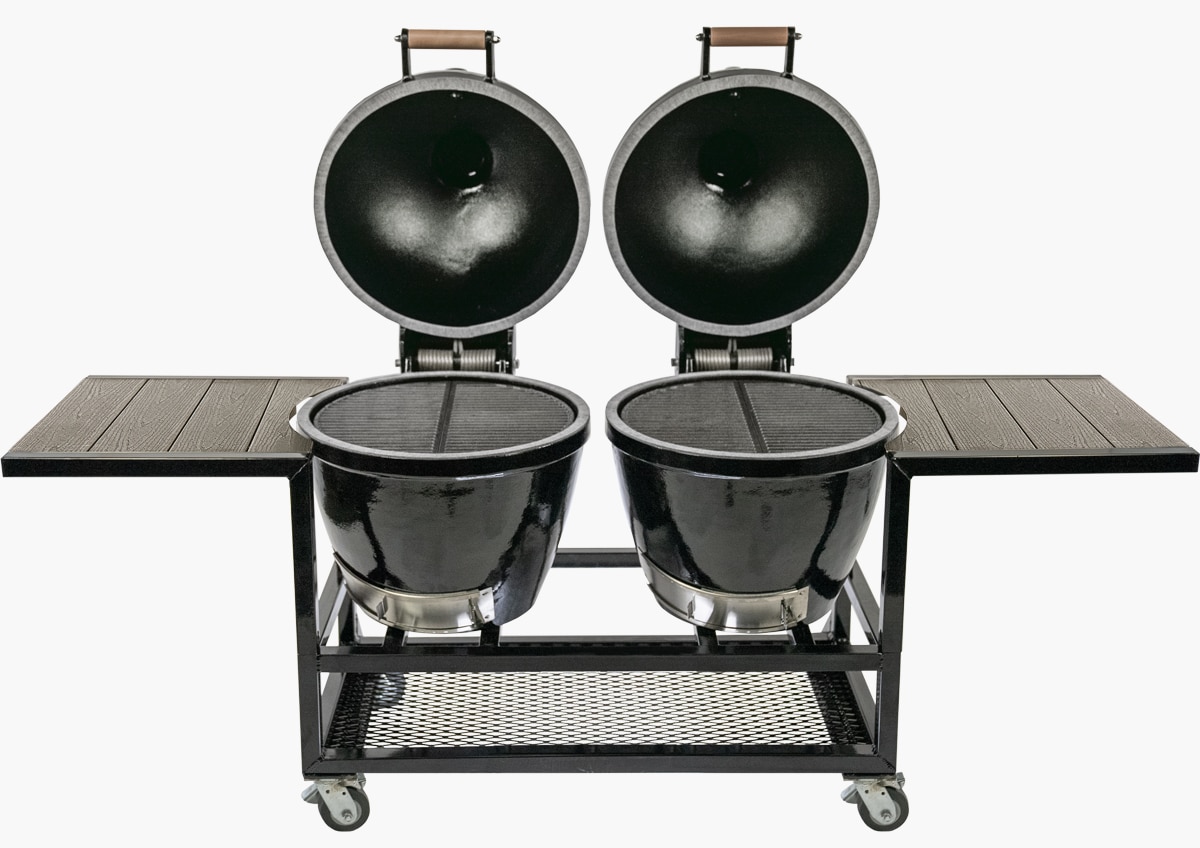 Double (20.5″) Cookers w/Cart & Trex®️ Composite Shelving